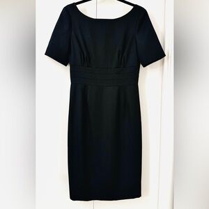 J. Crew Elegant Black Midi Dress